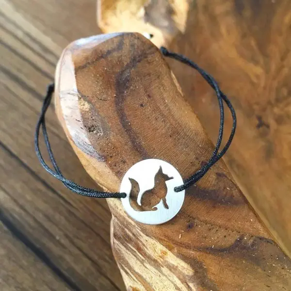 Stoffarmbändchen Rund Tiermotive 14mm – Bild 6