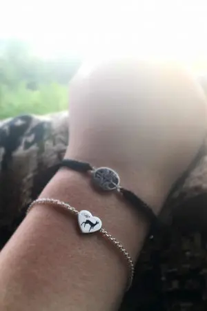 Armband Silverheart graviert
