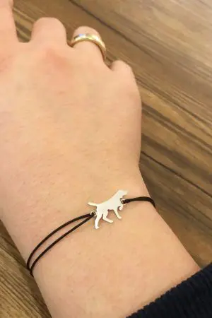 Wildtiersilhouette Stoffarmbändchen