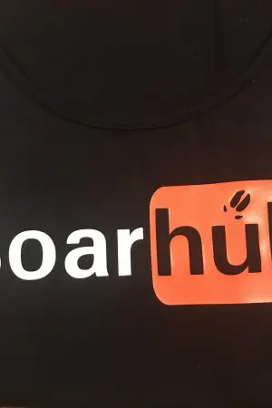 Boarhub Herrenpoloshirt Schwarz
