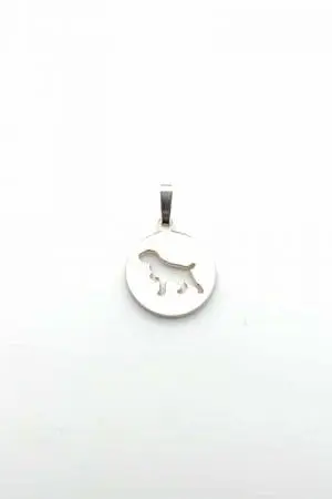 Kettenanhänger Hunde Rund 14mm
