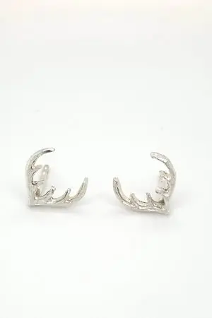 Hirschgeweih Ohrstecker