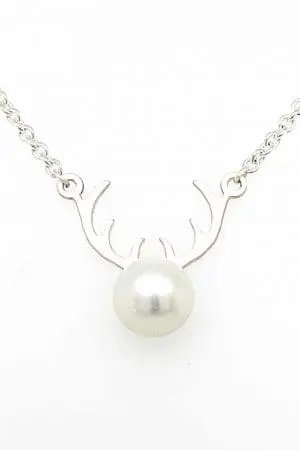 Hirschkette mit Perle