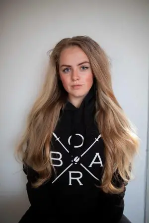 Boar Damenhoodie Schwarz