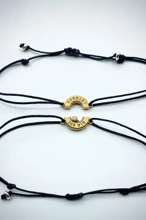 Partner Armband mit Steinchen