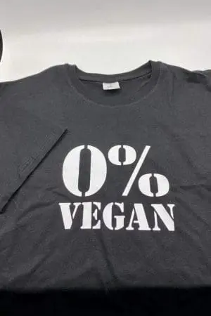 0% Vegan Herrenshirt schwarz