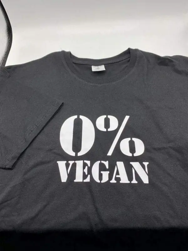 0% Vegan Herrenshirt schwarz