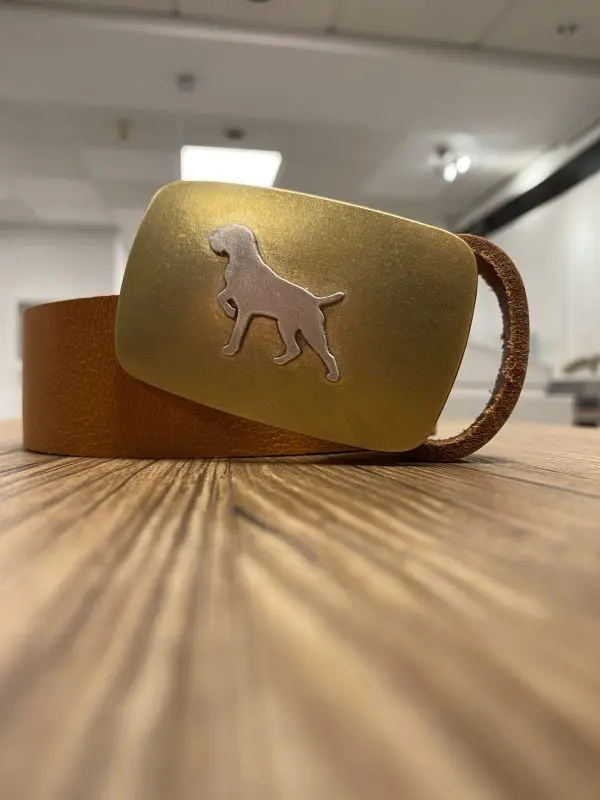 Gürtelschnalle mit Hundesilhouette – Bild 2