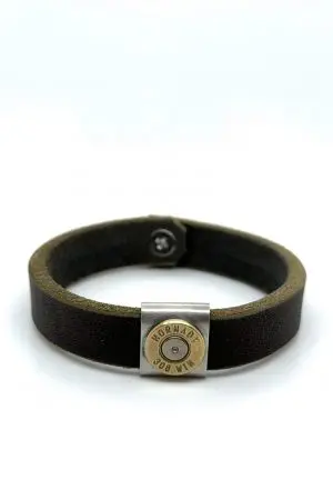 Lederarmband mit Patronenspange