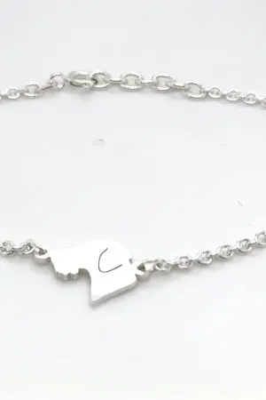 Silhouettenarmband Hundekopf